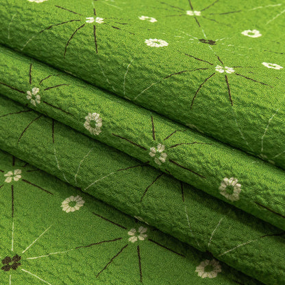 Mood Exclusive Green Starburst Soul Stretch Polyester Seersucker Folded