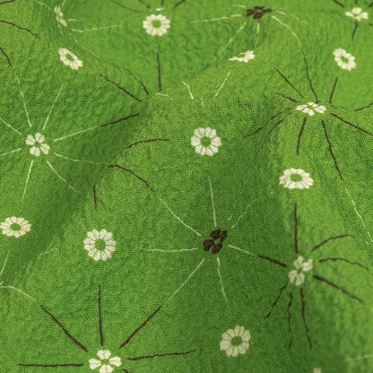 Mood Exclusive Green Starburst Soul Stretch Polyester Seersucker Detail