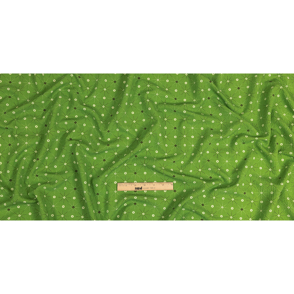 Mood Exclusive Green Starburst Soul Stretch Polyester Seersucker Full