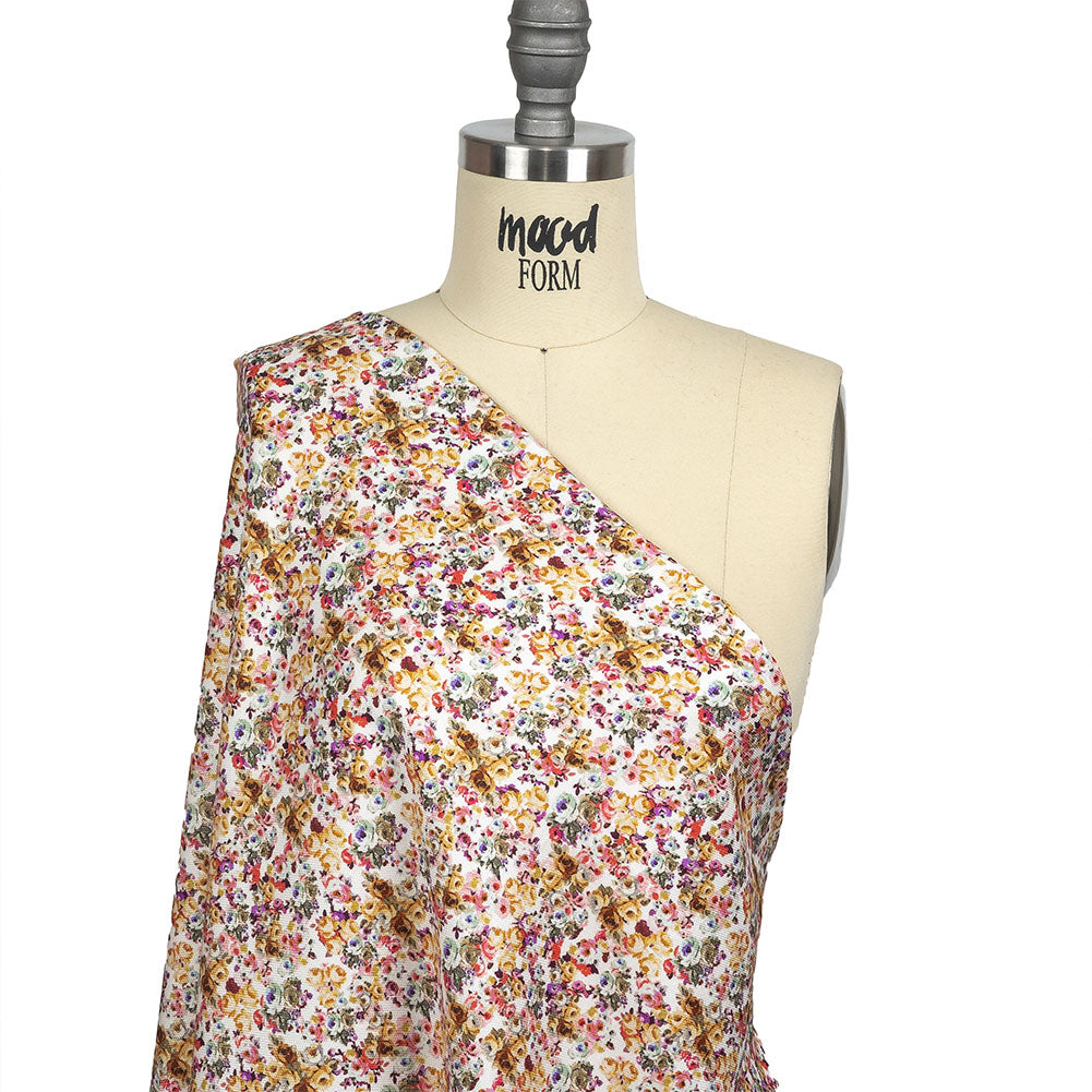 Mood Exclusive Rose Burst Viscose Basket Woven Drape