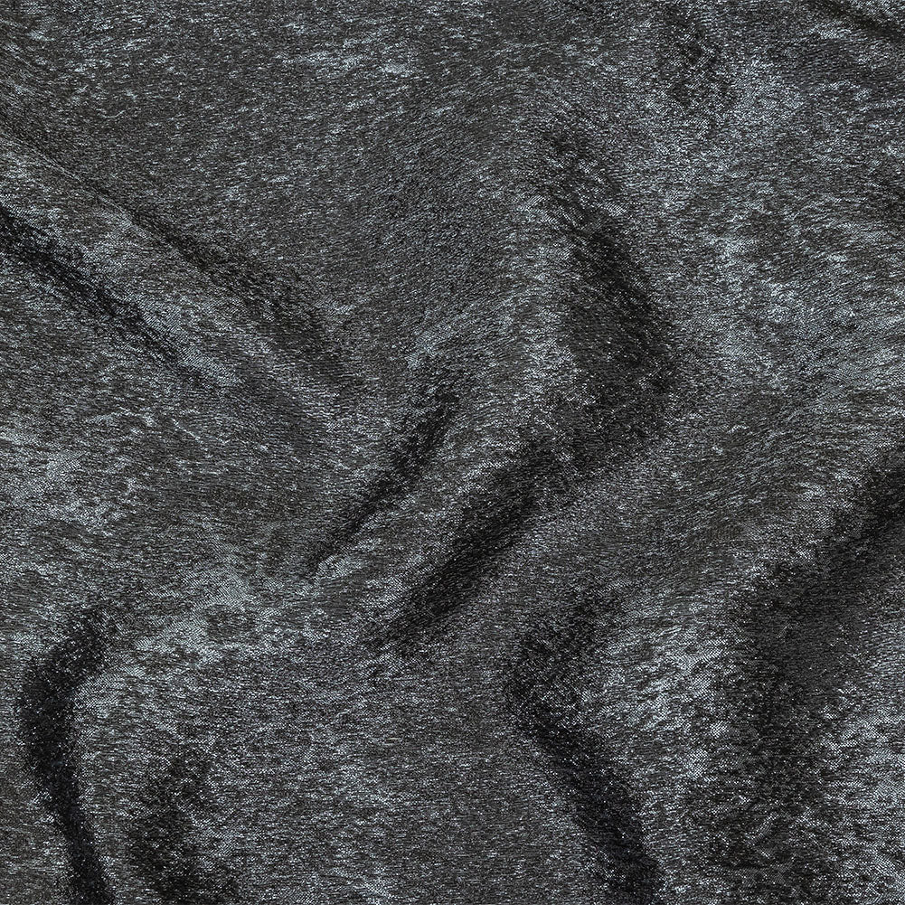 Pegasus Black and Slate Mottled Luxury Brocade