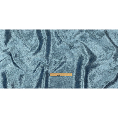 Pegasus Pale Blue and Slate Mottled Luxury Brocade