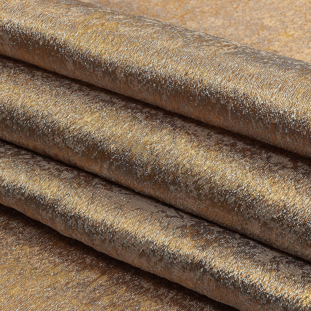 Pegasus Gold, Beige and Gray Mottled Luxury Brocade