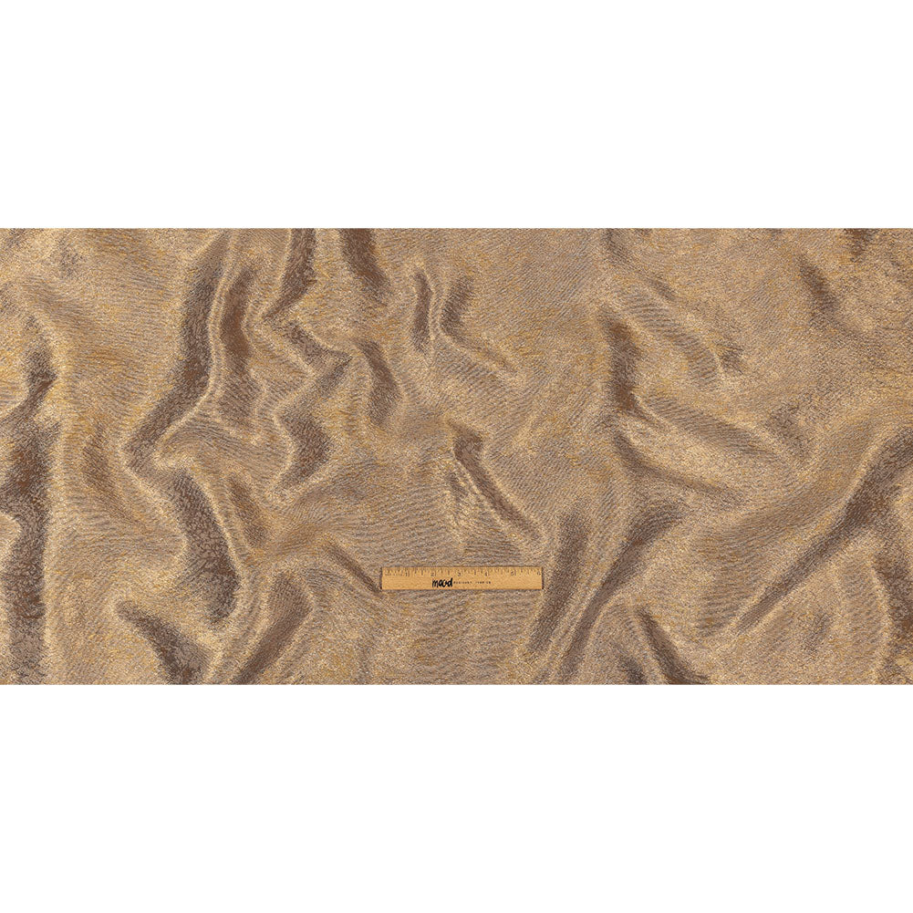 Pegasus Gold, Beige and Gray Mottled Luxury Brocade