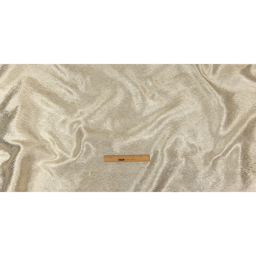 Pegasus Champagne and White Mottled Luxury Brocade - Full