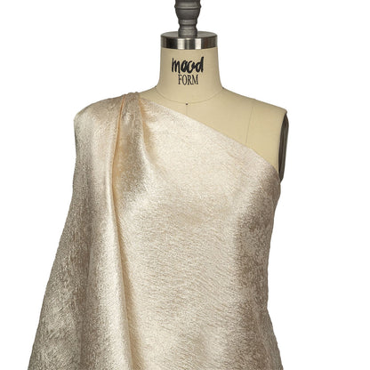 Pegasus Champagne and White Mottled Luxury Brocade