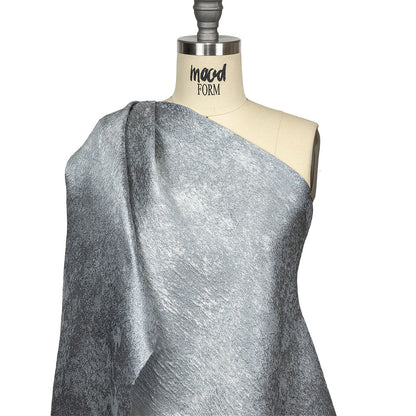 Pegasus Silver Mottled Luxury Brocade