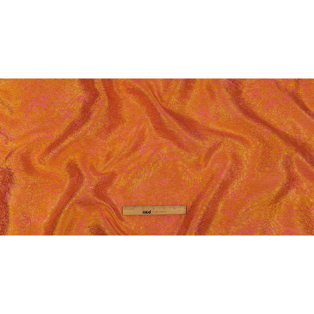 Pegasus Mango and Hot Pink Mottled Luxury Brocade - Full