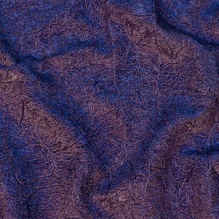 template--25877876670537__feature_collection_list_horizontal_tmckr6-Astrolabe Metallic Lilac and Royal Blue Crinkled Luxury Brocade with Black Backing