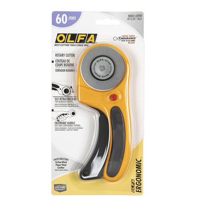 Olfa 60mm Ergonomic Rotary Cutter
