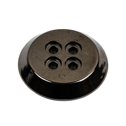 Gunmetal Truncated Cone 4 Hole Metal Button - 44L/28mm Folded