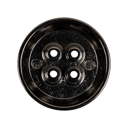 Gunmetal Truncated Cone 4 Hole Metal Button - 44L/28mm Detail