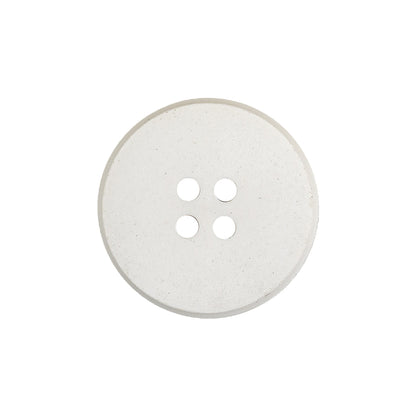Off White Flat 4 Hole Plastic Button - 35L/22mm Detail