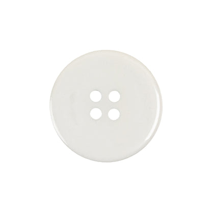 Off White Flat 4 Hole Plastic Button - 35L/22mm