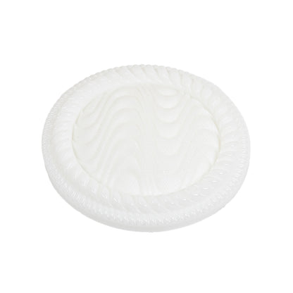 White Waves Rope Rim Shank Back Plastic Button - 44L/28mm Folded