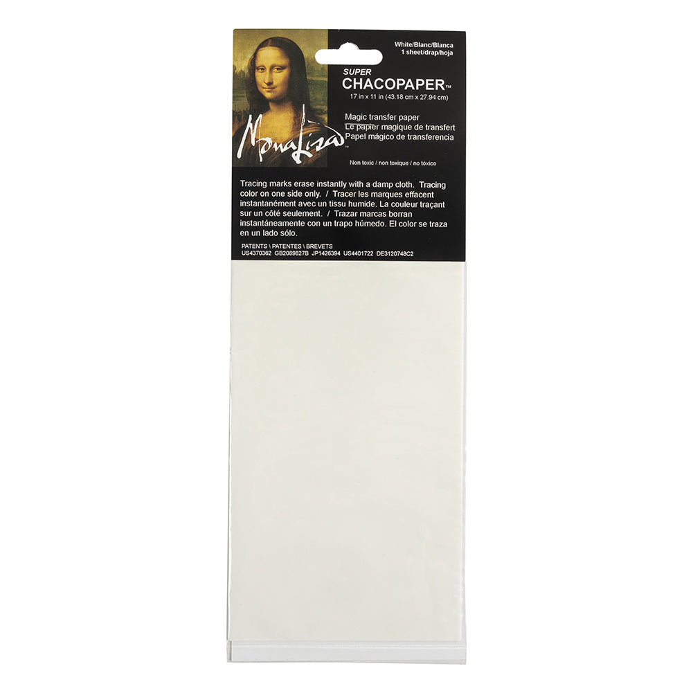 Mona Lisa White Super Chaco Transfer Paper - 17 x 11"