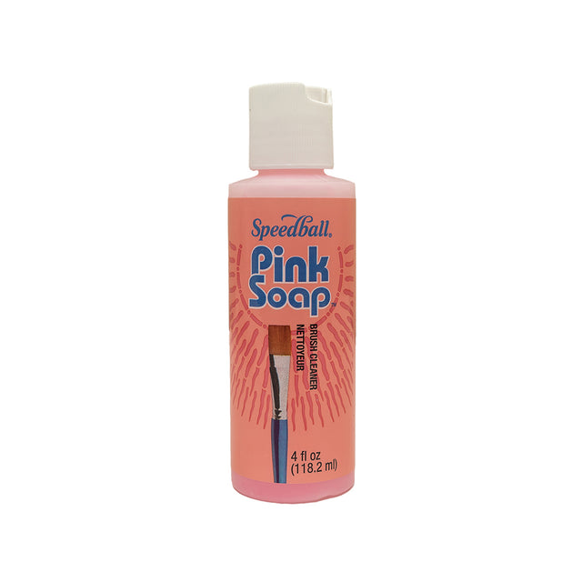 Speedball Pink Soap Brush Cleaner - 4 fl oz
