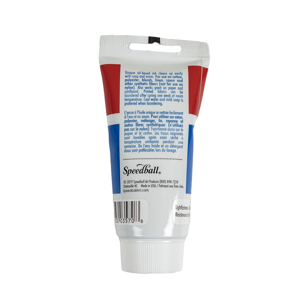 Speedball Black Fabric Block Printing Ink - 2.5 fl oz Detail