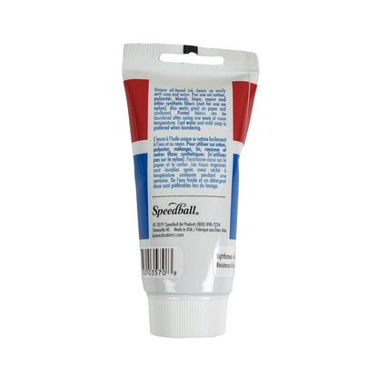 Speedball Black Fabric Block Printing Ink - 2.5 fl oz Detail