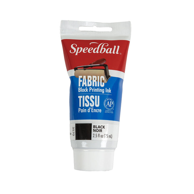 Speedball Black Fabric Block Printing Ink - 2.5 fl oz