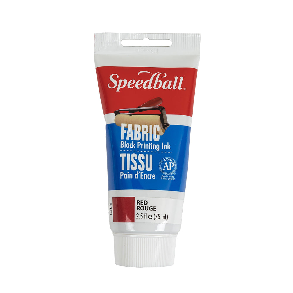 Speedball Red Fabric Block Printing Ink - 2.5 fl oz