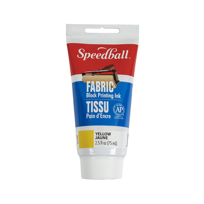 Speedball Yellow Fabric Block Printing Ink - 2.5 fl oz