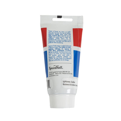 Speedball Opaque White Fabric Block Printing Ink - 2.5 fl oz Detail
