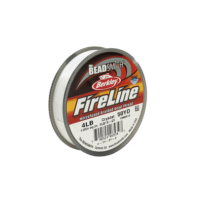 Fireline 4lb Microfused Braided Bead Thread - 50yd Spool - Crystal Detail