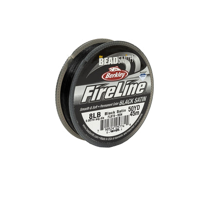 Fireline 8lb Microfused Braided Bead Thread - 50yd Spool - Black Detail