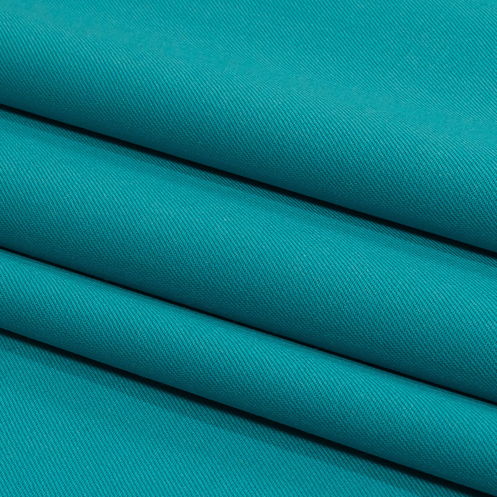 Super 120 Merino Wool Suiting - Peacock Blue - Finn Collection - Folded