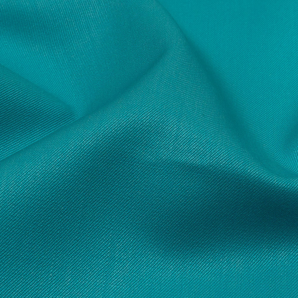 Super 120 Merino Wool Suiting - Peacock Blue - Finn Collection - Detail