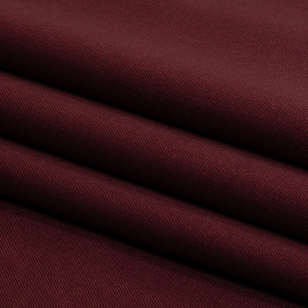Super 120 Merino Wool Suiting - Burgundy - Finn Collection