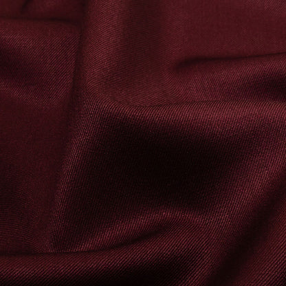 Super 120 Merino Wool Suiting - Burgundy - Finn Collection