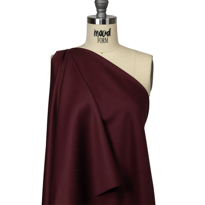 Super 120 Merino Wool Suiting - Burgundy - Finn Collection