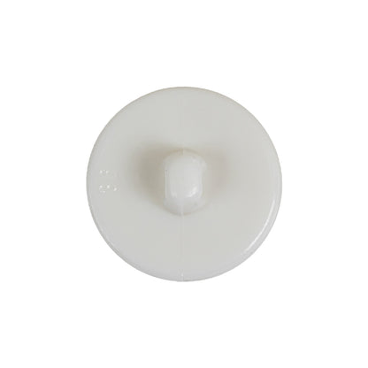 Italian White Floral Etched Shank Back Button - 36L/23mm Detail