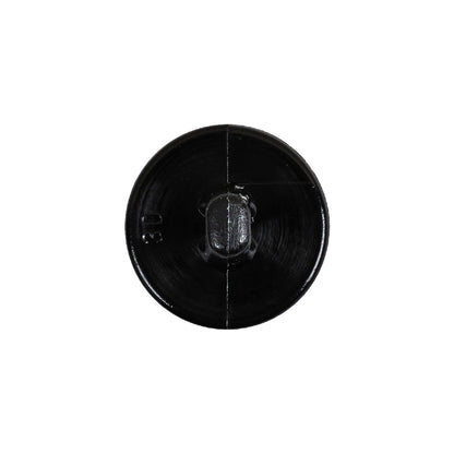 Italian Black Floral Etched Shank Back Button - 30L/19mm Detail