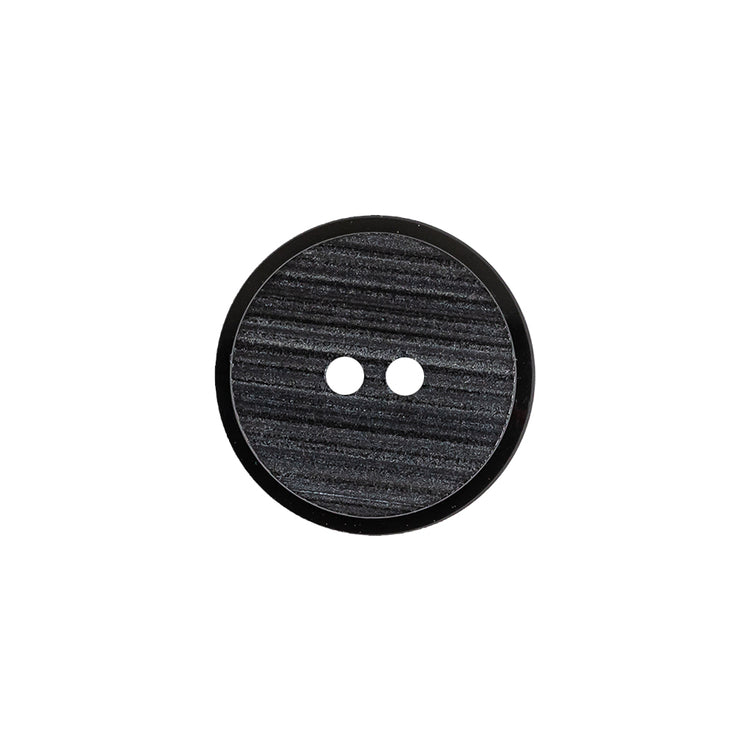 template--25130090922057__main-Black Ribbed 2-Hole Plastic Button - 28L/18mm