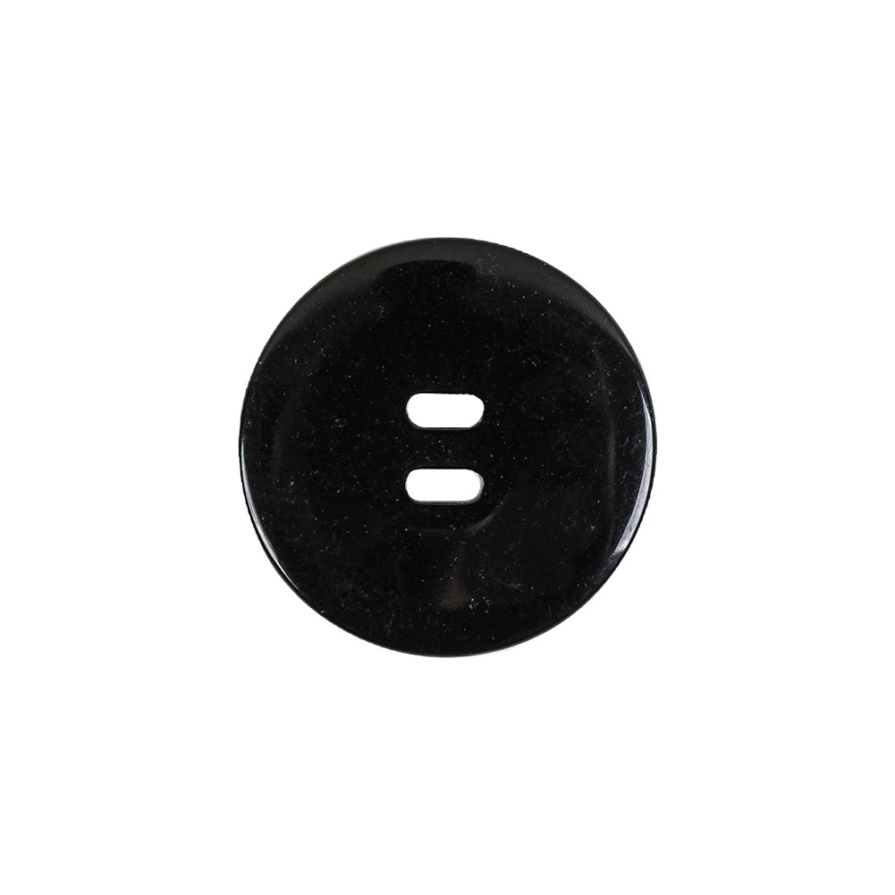 Black Oval Eye 2-Hole Plastic Saucer Button - 32L/20mm Detail
