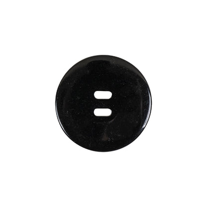 Black Oval Eye 2-Hole Plastic Saucer Button - 32L/20mm Detail