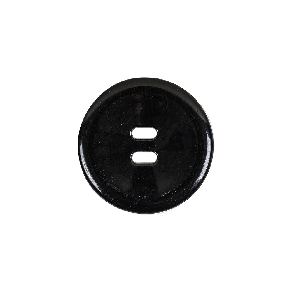 Black Oval Eye 2-Hole Plastic Saucer Button - 32L/20mm