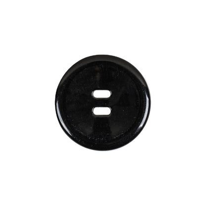 Black Oval Eye 2-Hole Plastic Saucer Button - 32L/20mm