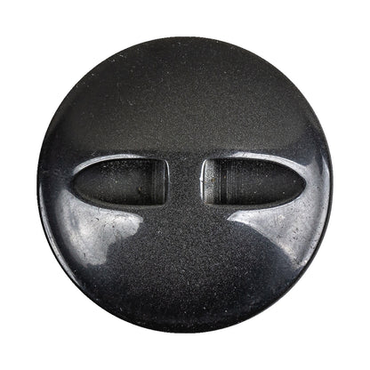 Black Rock Textured Self Back Plastic Button - 54L/34mm Detail