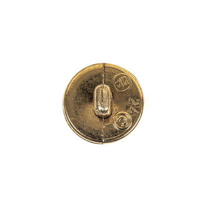 Gold Fancy Faceted Shank Back Plastic Button - 24L/15mm Detail