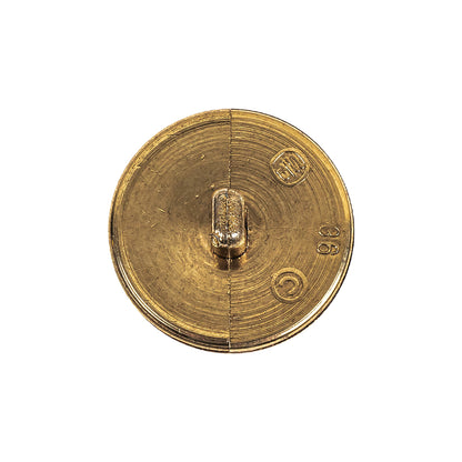Gold Fancy Faceted Shank Back Plastic Button - 36L/23mm Detail