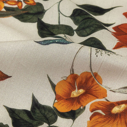 Cotton Voile - Pumice Stone Floral - Garden of Earthly Delights Print - Mood Exclusive Harvest Collection Detail