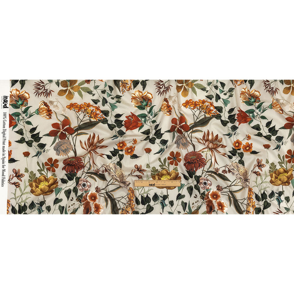 Cotton Voile - Pumice Stone Floral - Garden of Earthly Delights Print - Mood Exclusive Harvest Collection Full