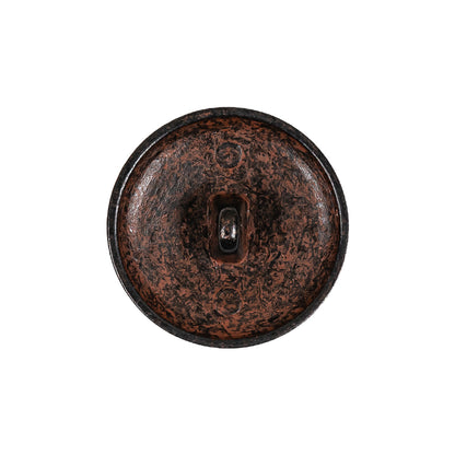Italian Rusted Iron Shank Back Metal Button - 36L/23mm Detail