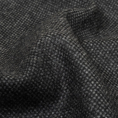 Obsidian and Gull Basketweave Blended Cashmere Coating Detail