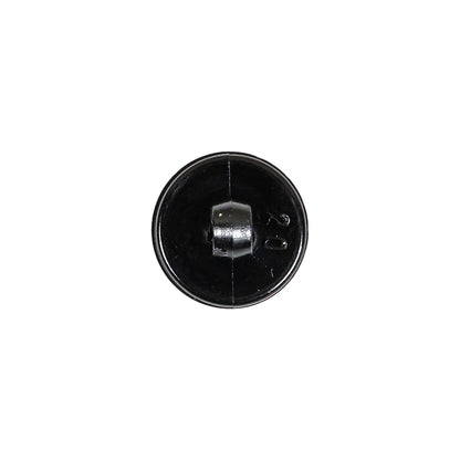 Black Bevel Cut Shank Back Plastic Button - 20L/12.5mm Detail