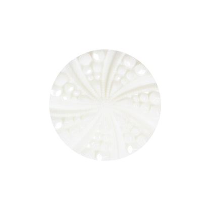 White Bevel Cut Shank Back Plastic Button - 36L/23mm